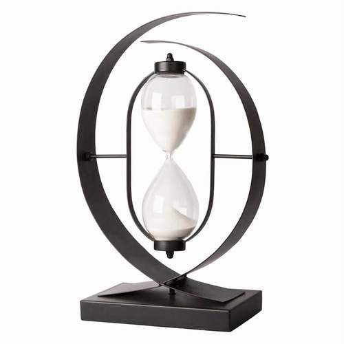 Hourglass Rotating Iron Frame