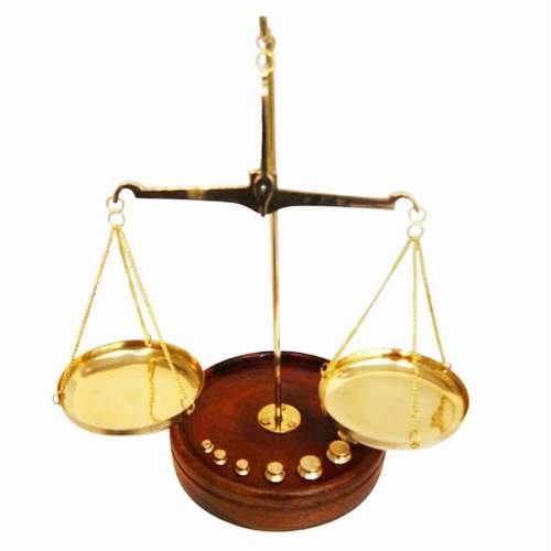 Weighing Scale Round Wood Base