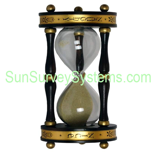 Naughty Nice Wood Hourglass