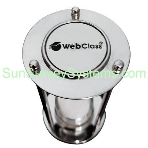 Nickel Plated SAnd Clock # 54