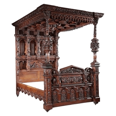 Canopy Bed Carving #11